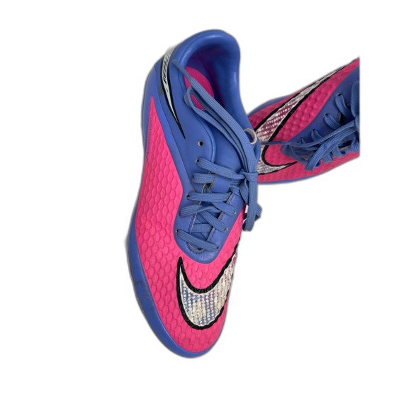 Nike JR Hypervenom Phelon Youth Soccer Cleats Size 7 Womens Blue Pink 599062 641 - Picture 3 of 10